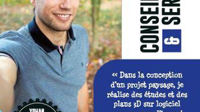 Yohan Odin, élève ingénieur paysagiste-concepteur à Agrocampus Ouest, à Angers.